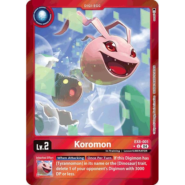 DCG [EX8-001 U] Koromon (Limited Foil)