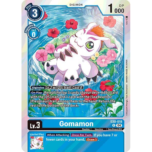DCG [EX8-018 R] Gomamon