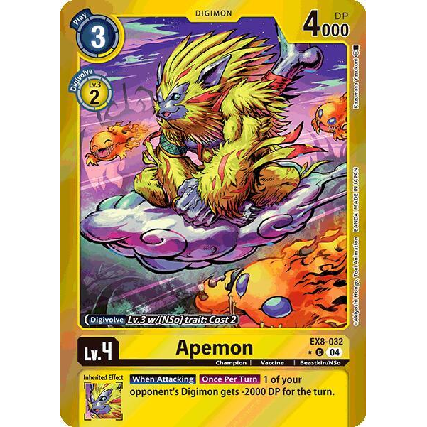 DCG [EX8-032 C] Apemon (Limited Foil)