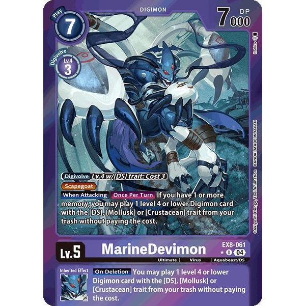 DCG [EX8-061 U] MarineDevimon (Limited Foil)