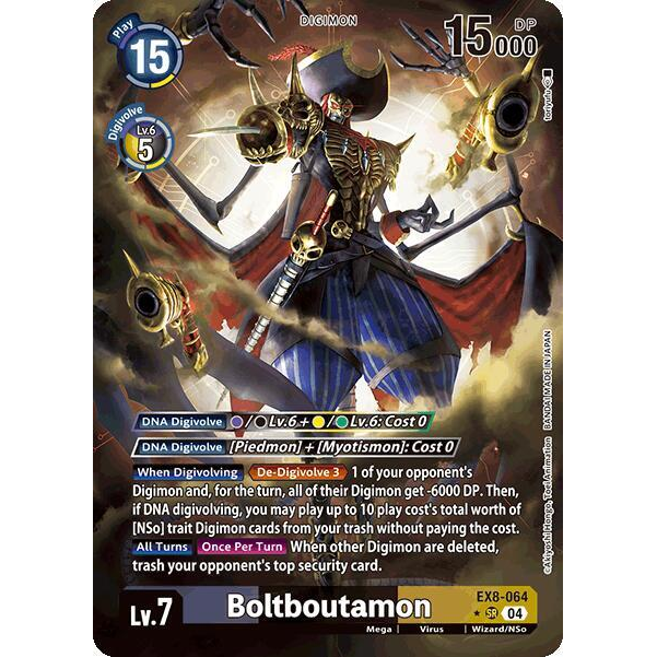 DCG [EX8-064 SR] Boltboutamon (Alternate Art)