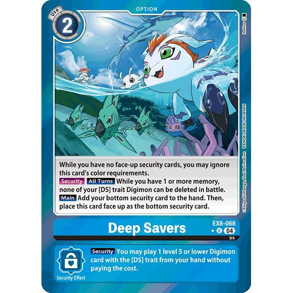 DCG [EX8-068 U] Deep Savers (Limited Foil)