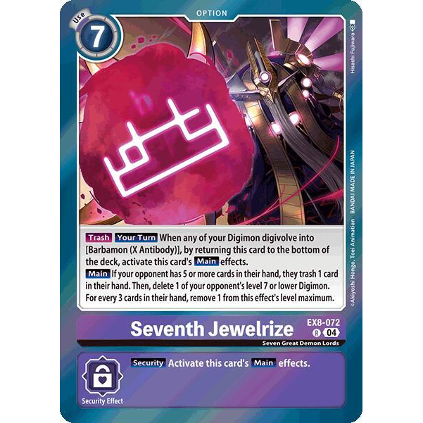 DCG [EX8-072 R] Seventh Jewelrize