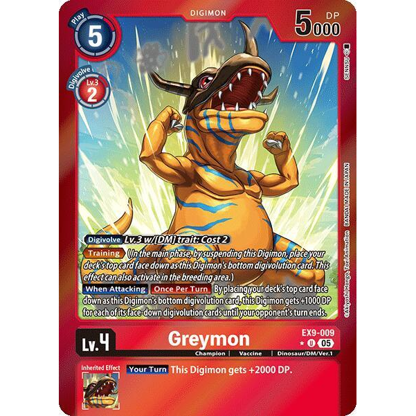 DCG [EX9-009 U] Greymon (Limited Foil)