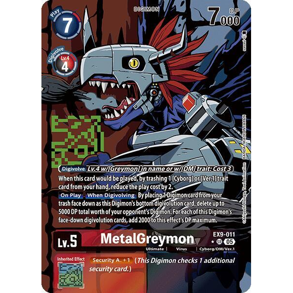DCG [EX9-011 SR] MetalGreymon (Alternate Art)