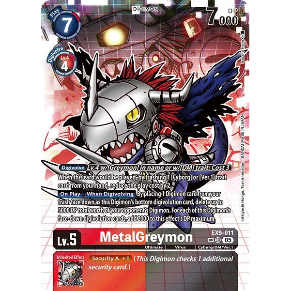 DCG [EX9-011 SR] MetalGreymon (SP)