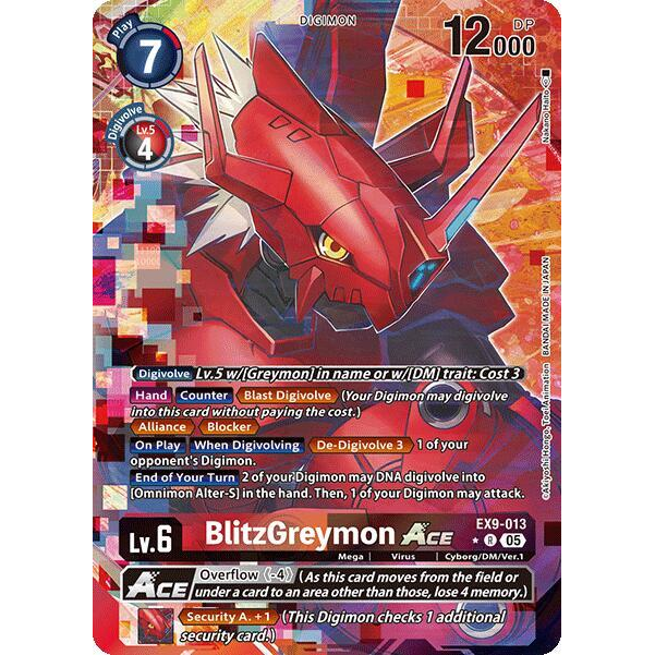 DCG [EX9-013 R] BlitzGreymon ACE (Alternate Art)