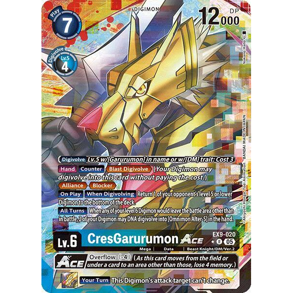 DCG [EX9-020 R] CresGarurumon ACE (Alternate Art)