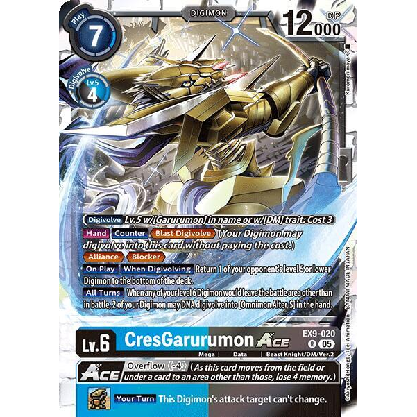 DCG [EX9-020 R] CresGarurumon ACE