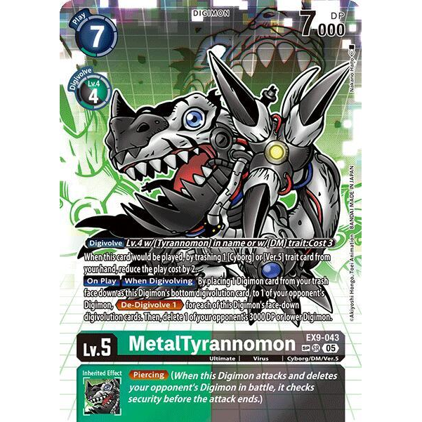 DCG [EX9-043 SR] MetalTyrannomon (SP)