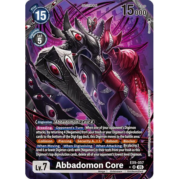DCG [EX9-057 SR] Abbadomon Core (Alternate Art)