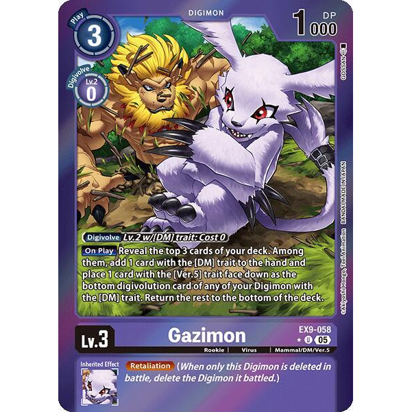 DCG [EX9-058 U] Gazimon (Limited Foil)