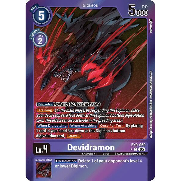DCG [EX9-060 C] Devidramon (Limited Foil)