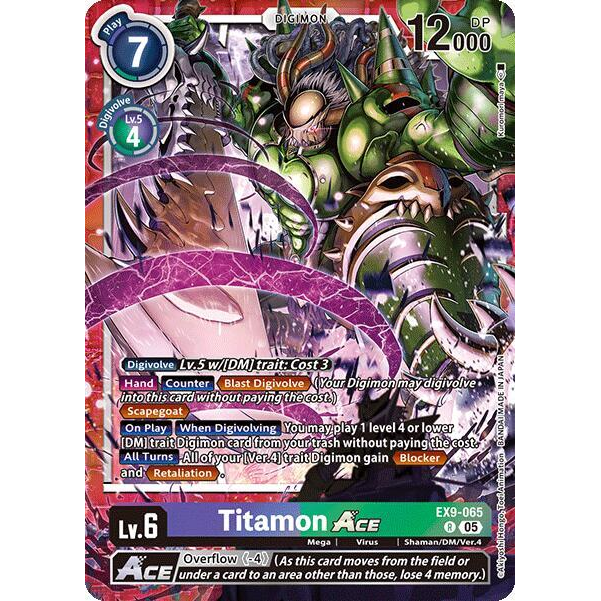 DCG [EX9-065 R] Titamon ACE
