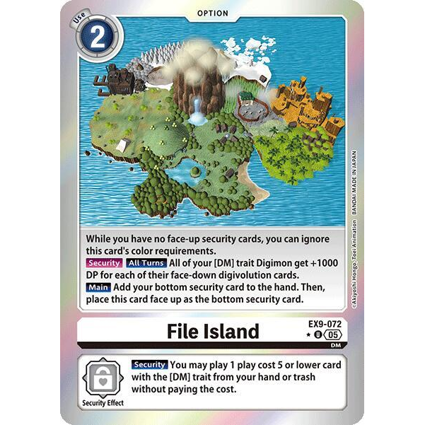 DCG [EX9-072 U] File Island (Limited Foil)