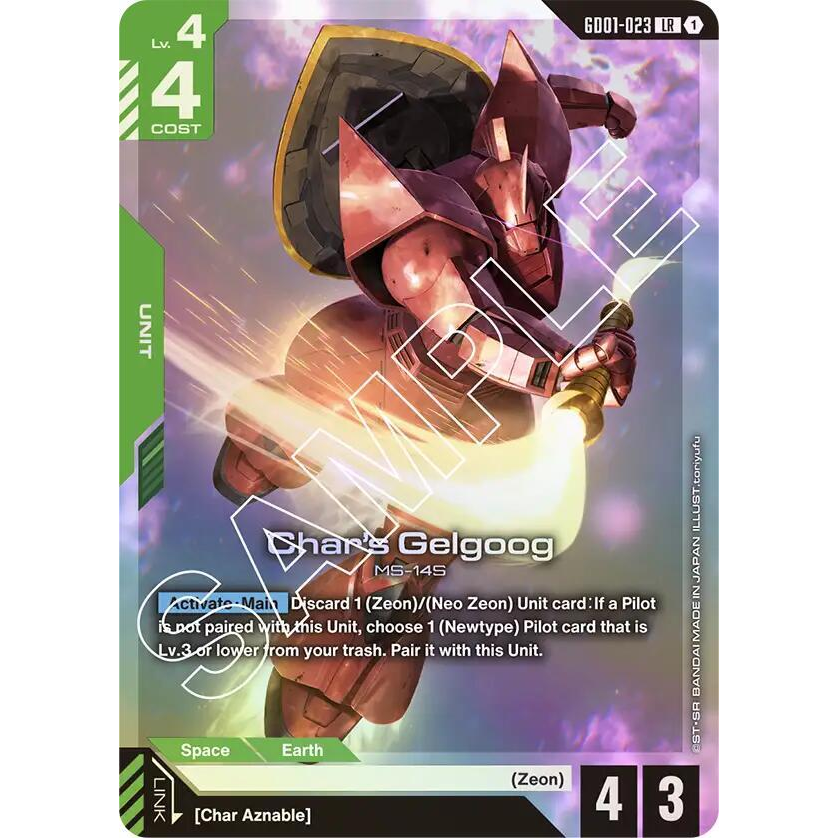 GDCG [GD01-023 LR] Char's Gelgoog