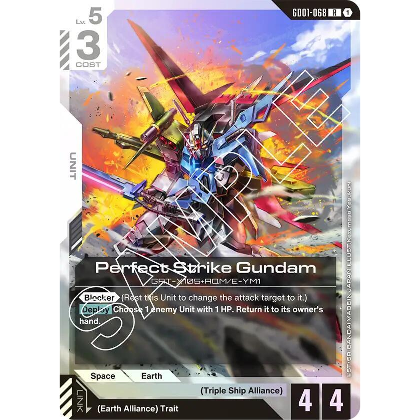 GDCG [GD01-068 R] Perfect Strike Gundam