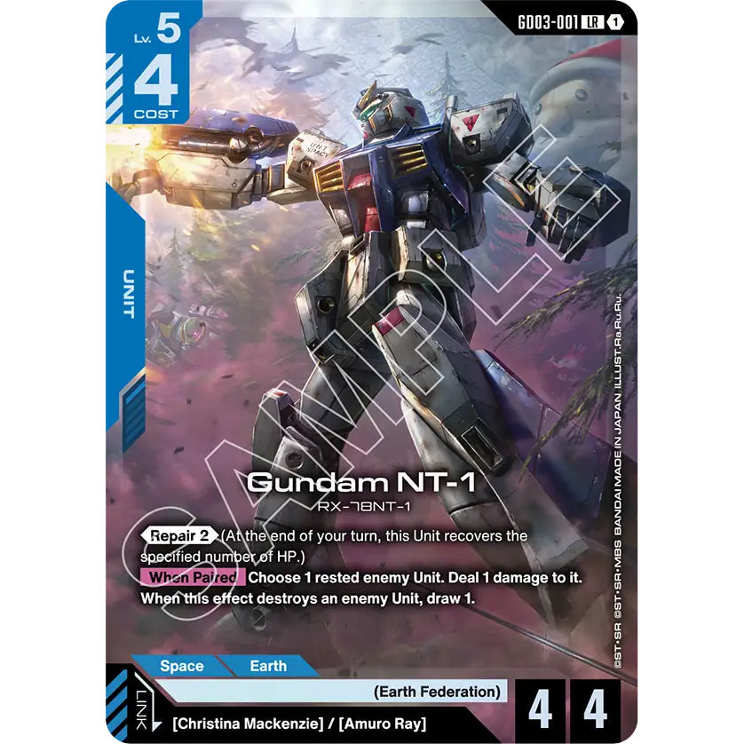 GDCG [GD03-001 LR] Gundam NT-1