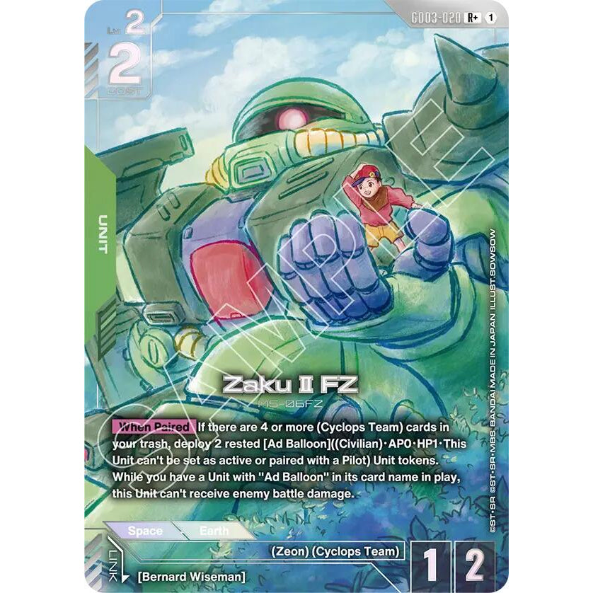 GDCG [GD03-020 R+] Zaku II FZ (Alternate Art)