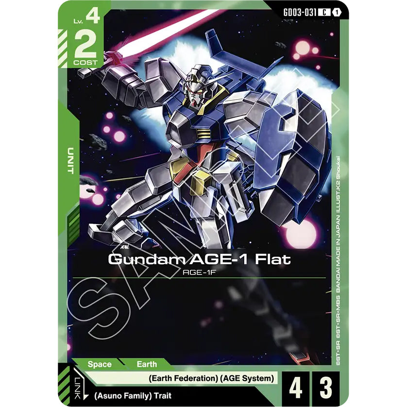 GDCG [GD03-031 C] Gundam AGE-1 Flat