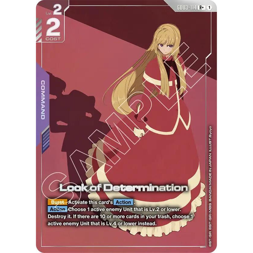 GDCG [GD03-114 R+] Look of Determination (Alternate Art)