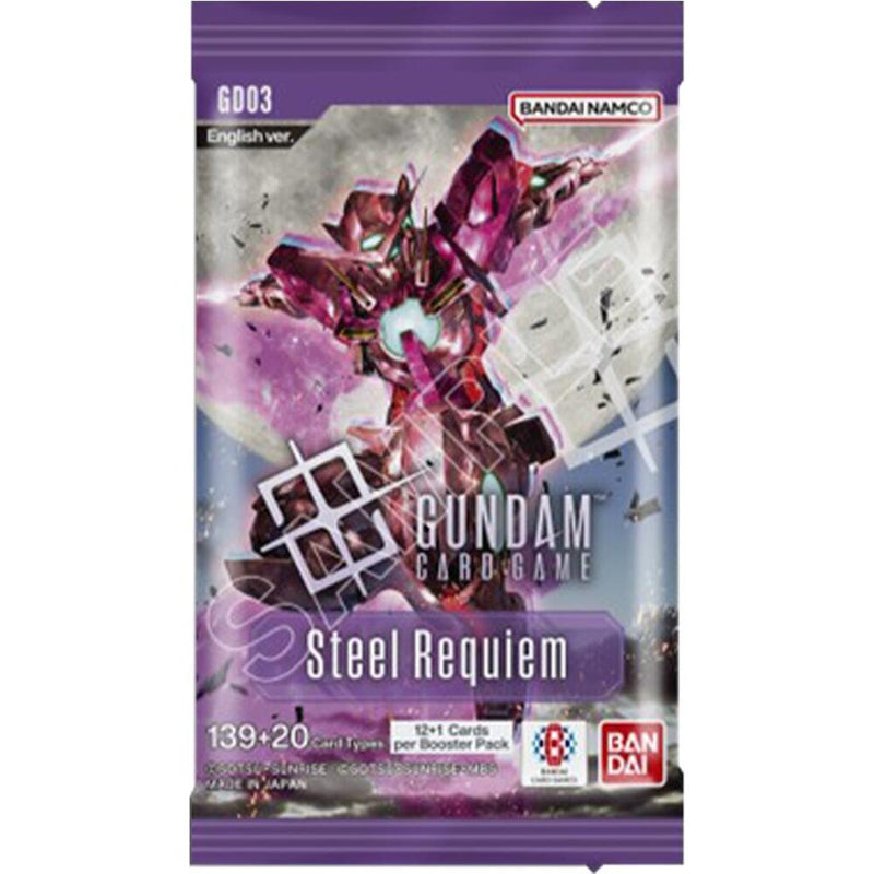 Gundam Card Game - GD03 Steel Requiem Booster Display