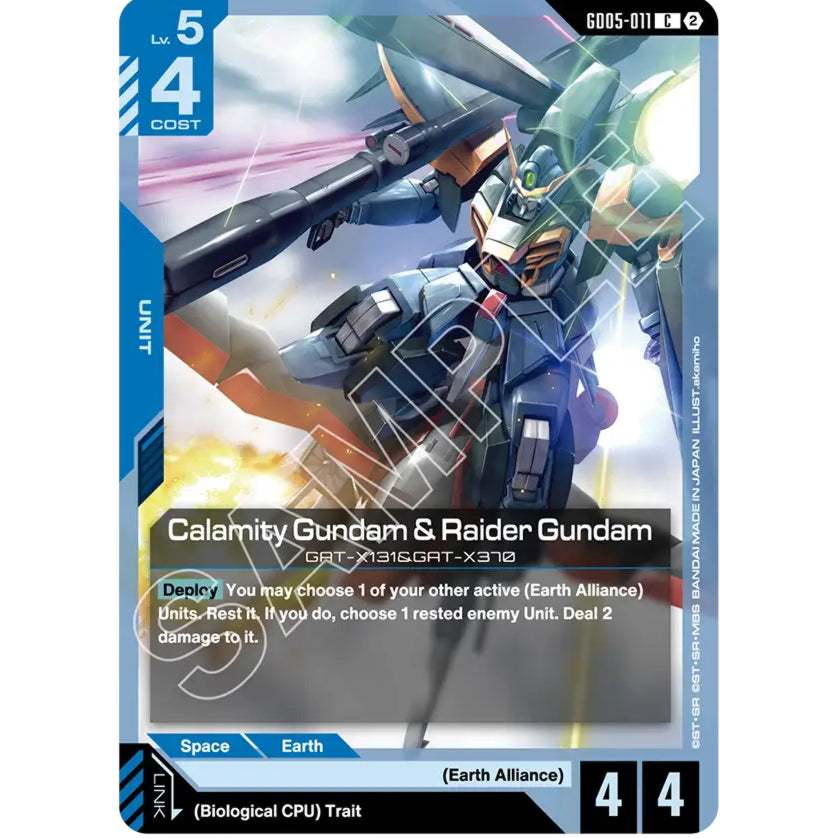 GDCG [GD05-011 C] Calamity Gundam & Raider Gundam