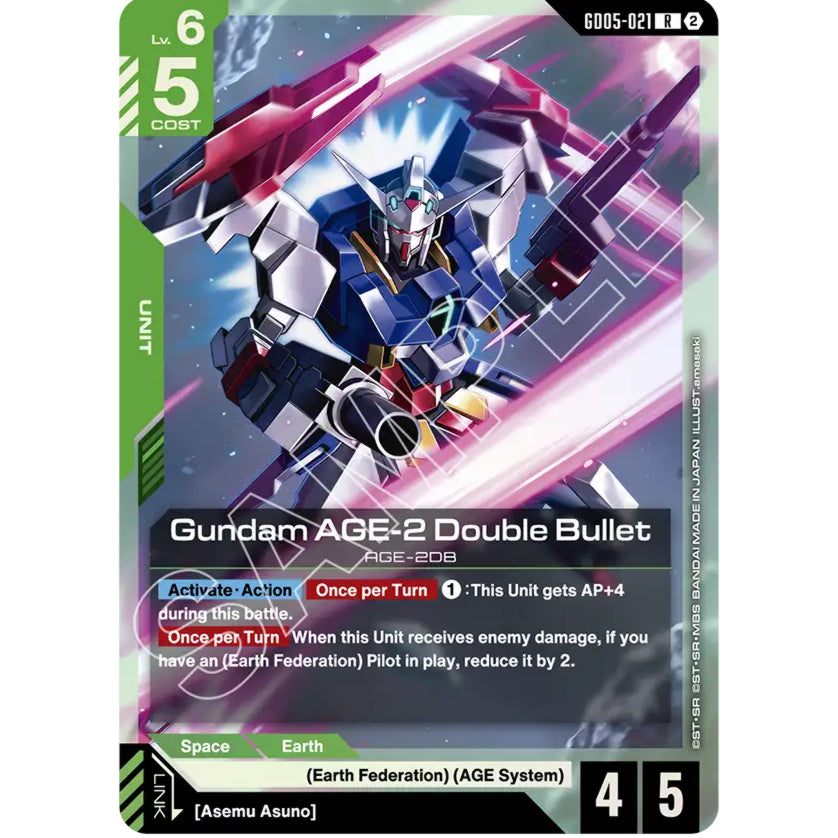GDCG [GD05-021 R] Gundam AGE-2 Double Bullet