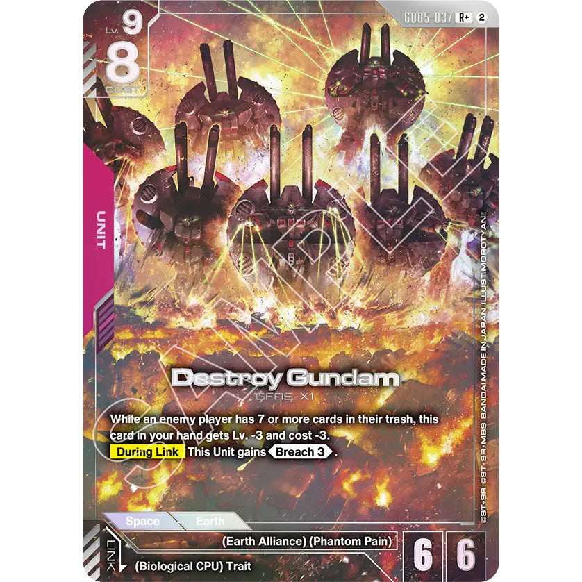 GDCG [GD05-037 R+] Destroy Gundam (Alternate Art)