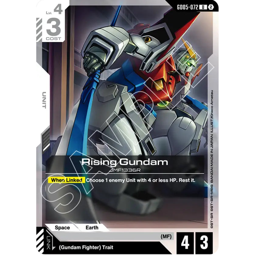 GDCG [GD05-072 U] Rising Gundam