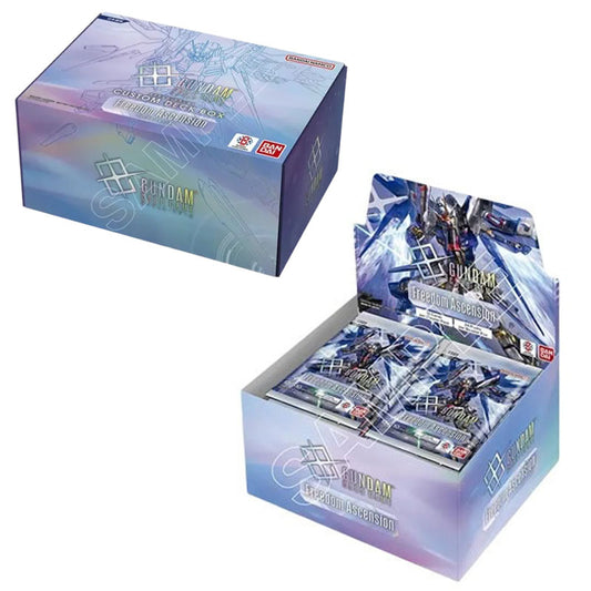 Gundam Card Game - GD05 Freedom Ascension Booster Display + Deck Build Box BUNDLE *PRE-ORDER JUL 24*