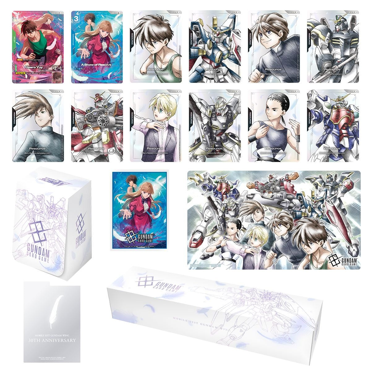 Gundam Card Game - PB01 - Premium Accessory Set - Mobile Suit Gundam Wing 30th Anniversary (ENGLISH)