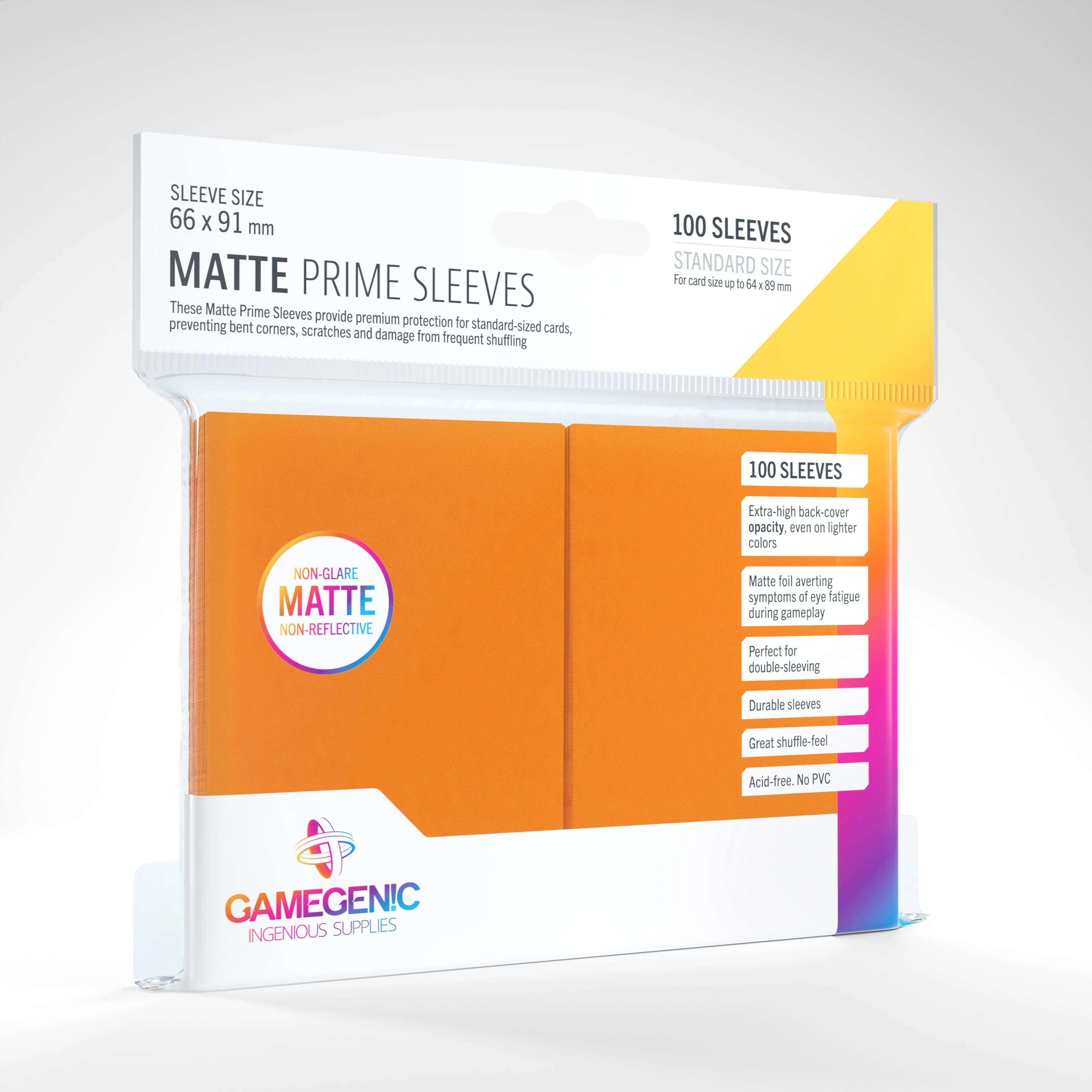 Gamegenic Matte Prime Sleeves Standard Size (100ct)