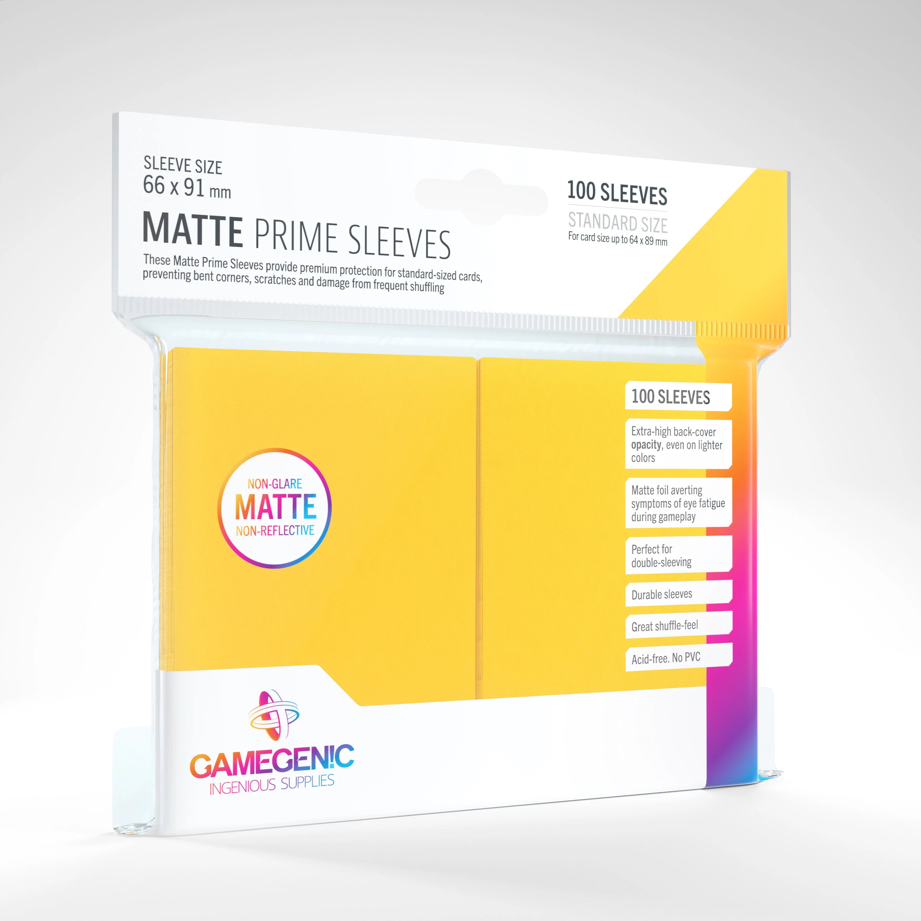 Gamegenic Matte Prime Sleeves Standard Size (100ct)