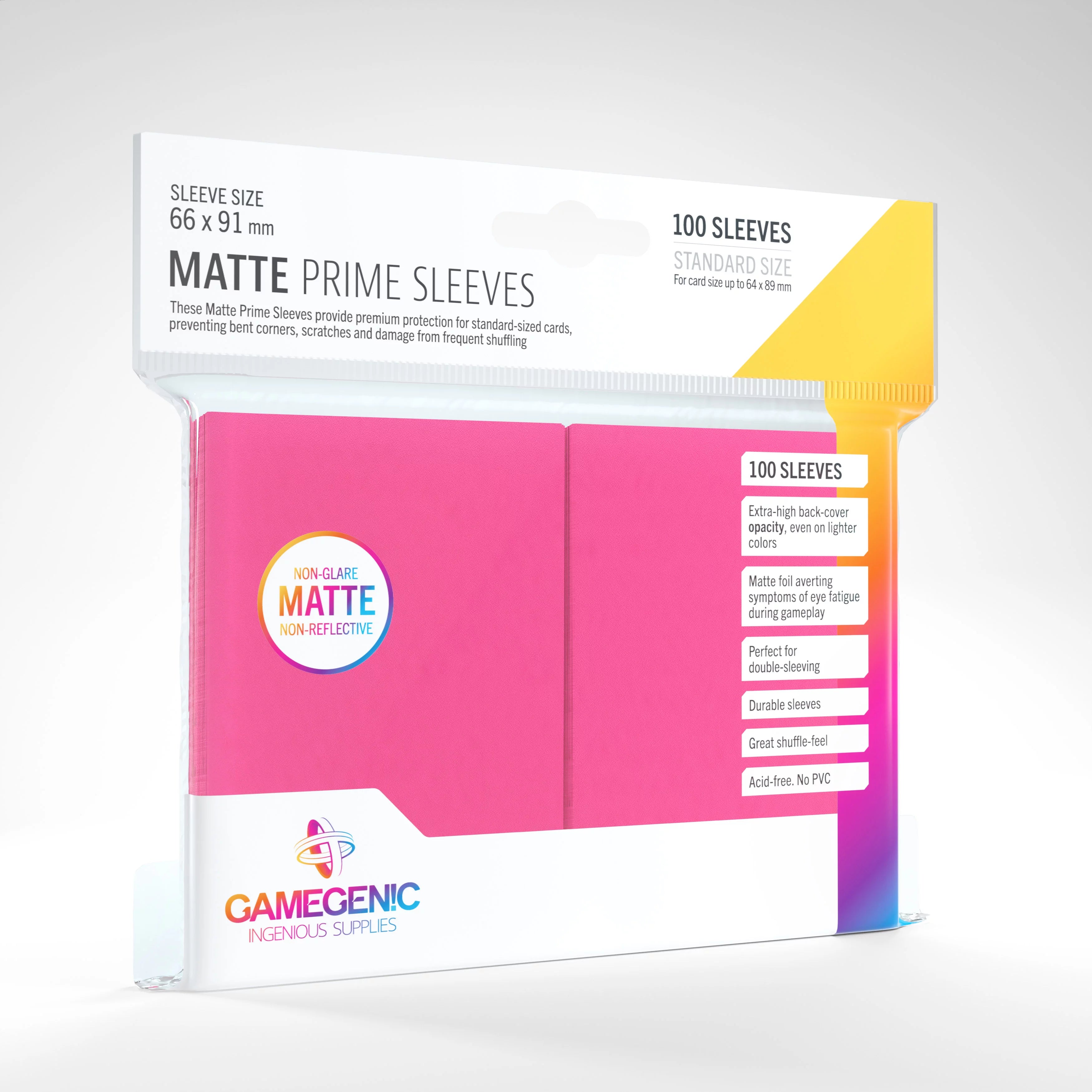 Gamegenic Matte Prime Sleeves Standard Size (100ct)