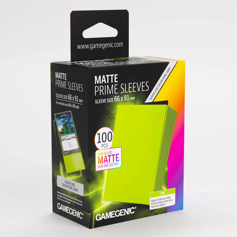 Gamegenic Matte Prime Sleeves Standard Size (100ct)