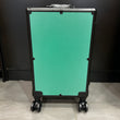 Bento Basics - Graded Latch Aluminum Case (4 Rows Green on Wheels)