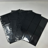 Bento Basics - 18-Pocket Pages Side-Loading (Black 10 Pages)