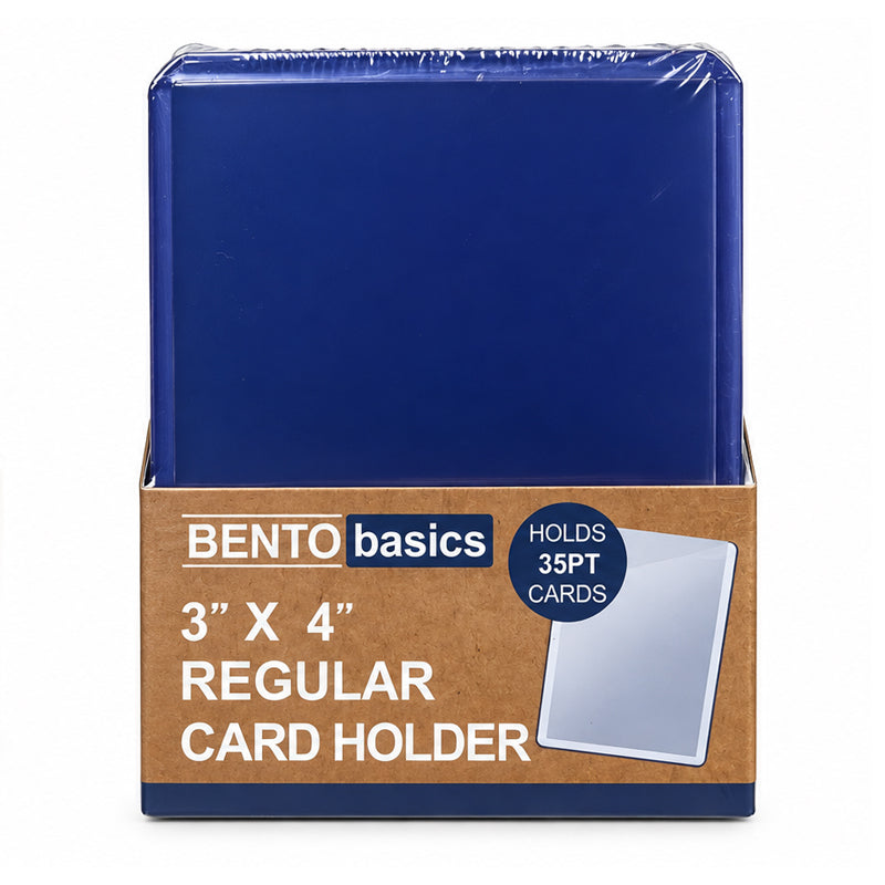 Bento Basics - 3" x 4" Clear Regular Toploaders (25ct) for Standard Size Cards