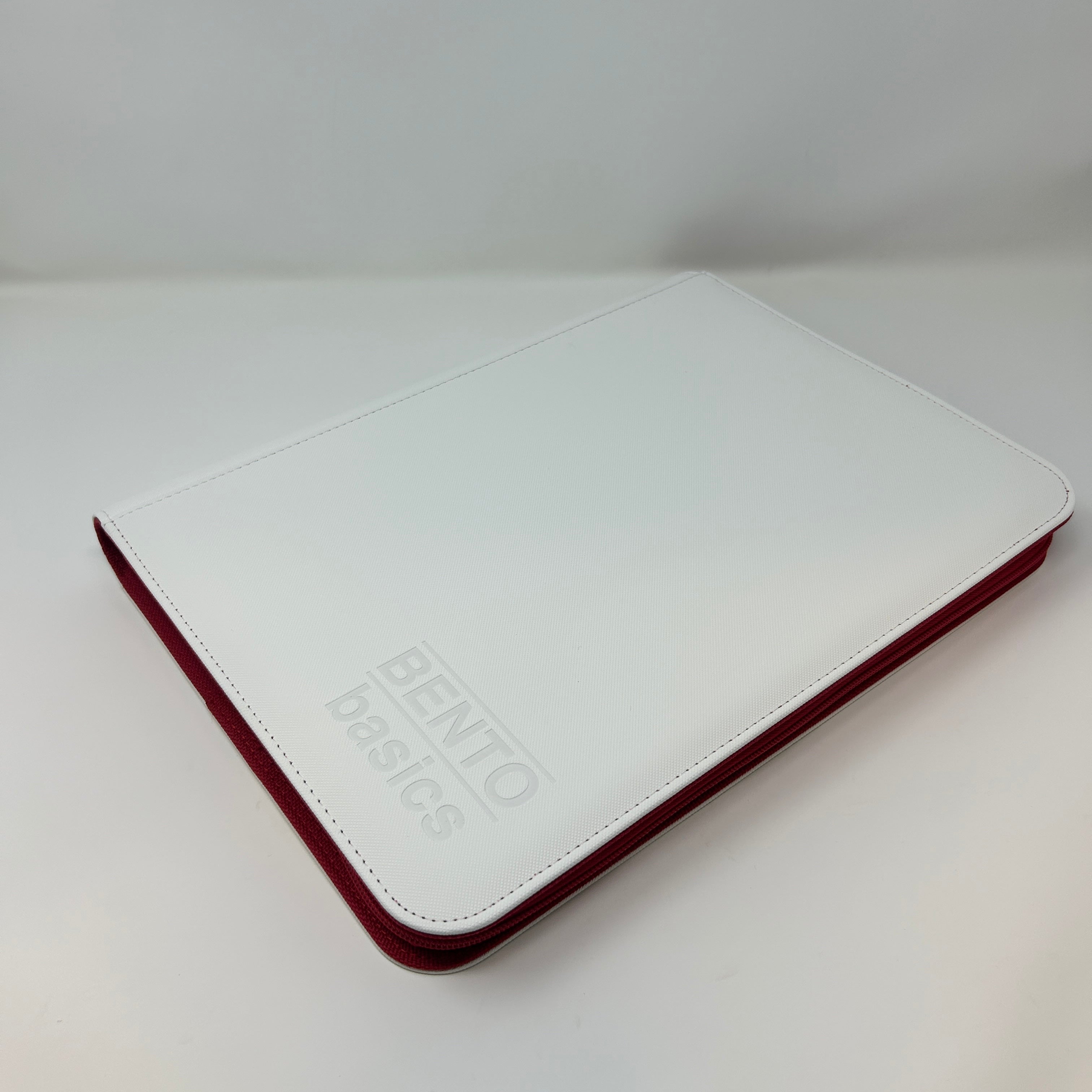 Bento Basics - Zip Binder 9-Pockets (White/Red)