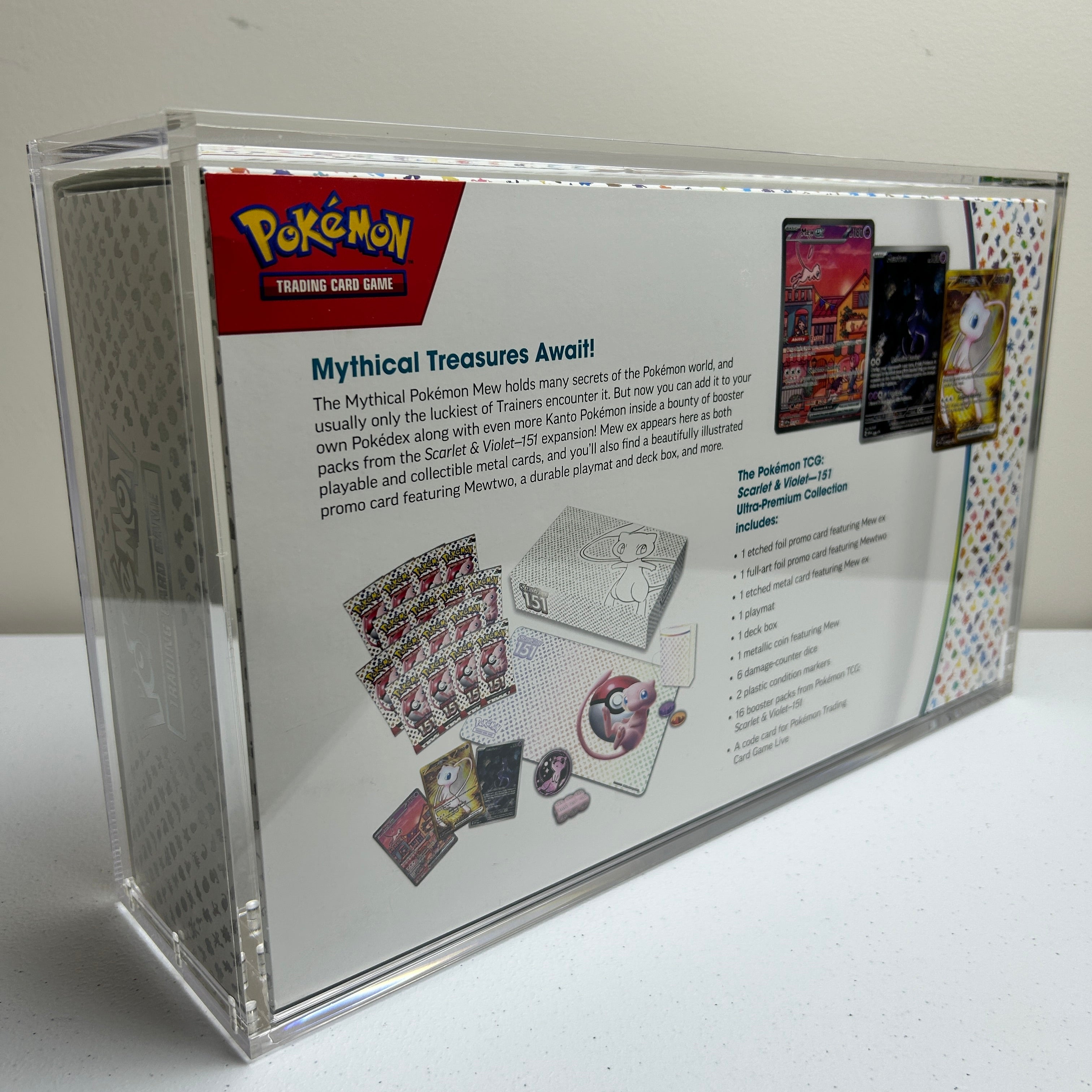 pokemon 151 booster box charizard Bento Basics Acrylic Display Stackable Magnetic for Pokemon UPC (2023 – Bento Gaming