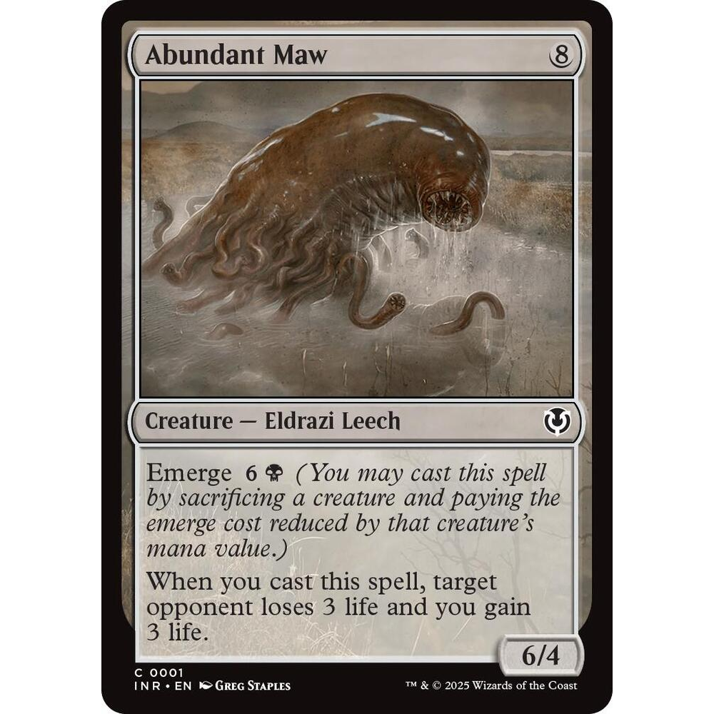 MTG [INR-001 C] Abundant Maw