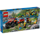 LEGO City 60412 4x4 Fire Truck with Rescue Boat
