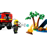 LEGO City 60412 4x4 Fire Truck with Rescue Boat