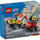 LEGO City 60458 Pizza vs. Fire Truck Race Car Pack