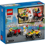 LEGO City 60458 Pizza vs. Fire Truck Race Car Pack
