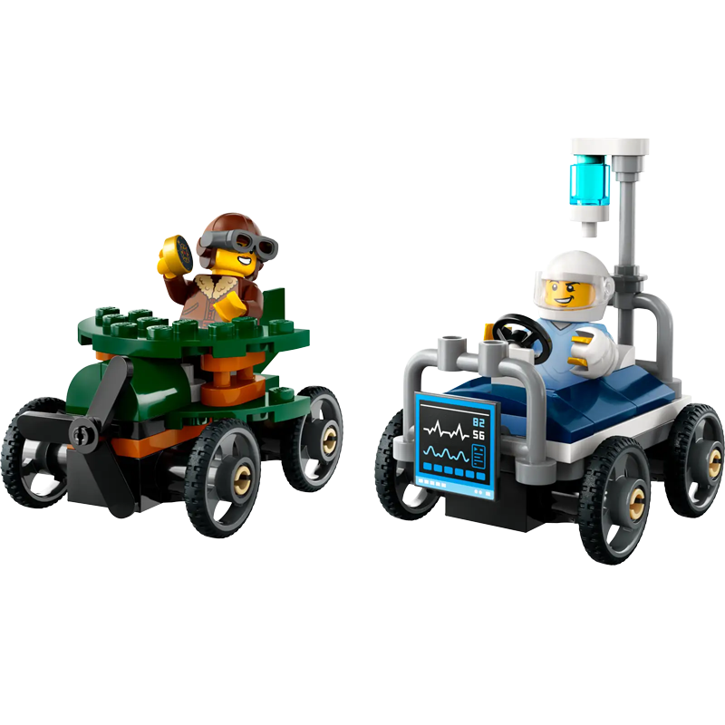 LEGO City 60459 Airplane vs. Hospital Bed Race Car Pack