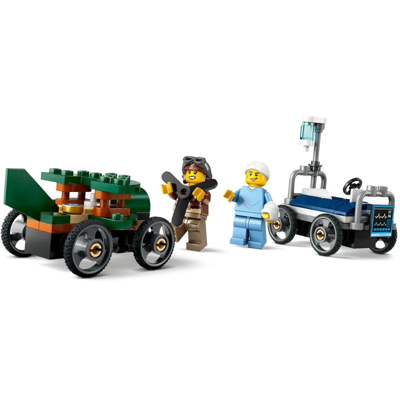 LEGO City 60459 Airplane vs. Hospital Bed Race Car Pack