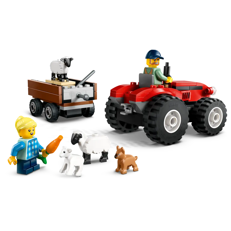 LEGO City 60461 Red Farm Tractor with Trailer & Sheep