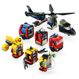 LEGO City 60462 Helicopter, Fire Truck & Submarine Remix
